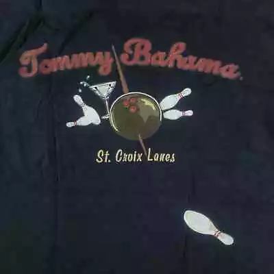 Tommy Bahama Mens XL Hawaiian Camp Shirt Silk Bowling St Crouix Lanes • $20.46