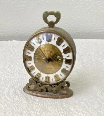 Vintage 8 Days Swiss Alarm Clock Semca Alarm Works Doesn’t Keep Time • $49.99