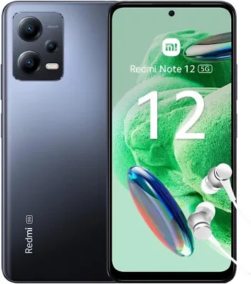 Xiaomi Redmi Note 12 5G Grey 6.67  128GB 5000mAh Dual SIM Unlocked • £139.99