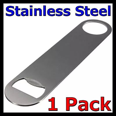 1x Speed Bottle Opener Stainless Steel Flat Bar Blade Cap Remover Can Beer Drink • $3.89