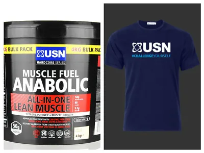 £74.99 • Buy USN Muscle Fuel Anabolic All-In-One Lean Muscle 4kg & TRAINING TOP