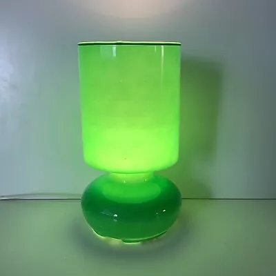 Ikea Lykta Green Glass Vintage Lamp A/F Read Description  • £12