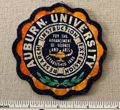 Vintage AUBURN UNIVERSITY Advancement Of Science & Arts Felt Badge PATCH College • $79.99