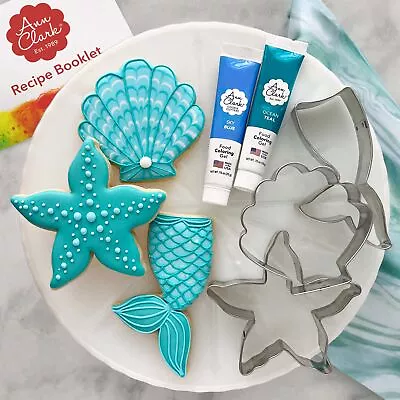 Mermaid Cookie Cutters And Decorating 5-Pc. Set Made In USA By Ann Clark Sta... • $29.22