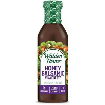 Walden Farms Honey Balsamic Vinaigrette Dressing 12 Fl Oz (Pack Of 6) • £46.57