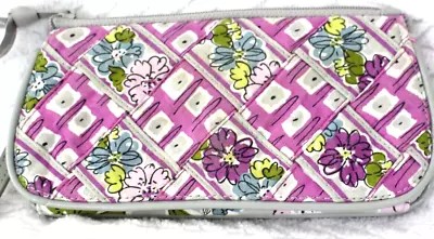 Vera Bradley  Watercolor  Wallet /Wristlet;ID Window Zip Change Purse Free Ship • $18.25