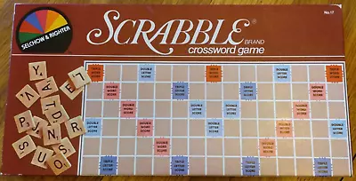 1982 SCRABBLE Selchow & Righter Complete  With 100 Tiles Vintage • $12.99