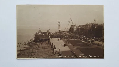 £2.50 • Buy The Bandstand & Clock Tower, Herne Bay - Dunsford's 1924 Postcard