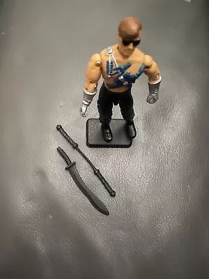 Vintage Mortal Kombat Johnny Cage GI Joe Action Figure Hasbro W Weapons Hasbro • $35