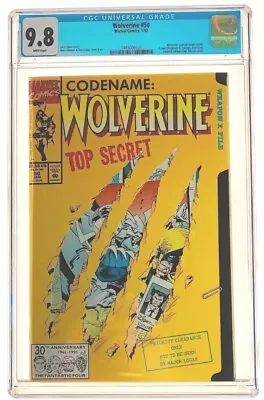 Wolverine #50 CGC 9.8 NM Mint Marvel Comics Silvestri 1992 Die Cut Cover Origin • $74.95