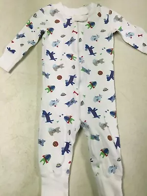 Hanna Andersson  100%  Cotton  Puppy   Union Suit Pajamas  60  6  9   Ms    • $13.50