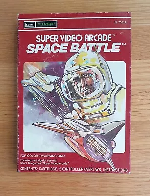 Intellivision Space Battle CIB (Rare Sears/Telegames Branded) • £19.95