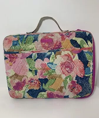 Vera Bradley Floral Pink Computer Case Zipper Closure • $14.95