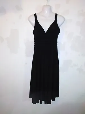 Mexx Black Sleeveless Strappy Knee Length Dress Size S • £14.99