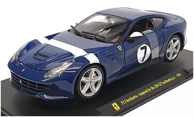 Burago 1/24 Scale Diecast FE2911B - 1961 Ferrari F12 Berlinetta - Blue • $29.83