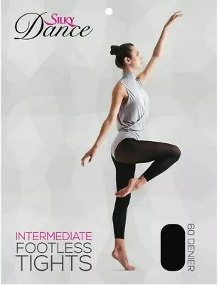 £5.99 • Buy Silky Intermediate Footless, Footed, & Convertible Dance Tights 60 Denier