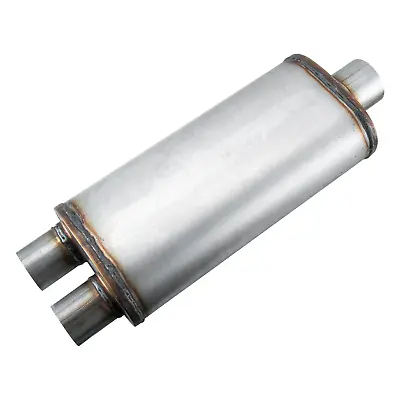 Universal Oval Muffler 3  ID -Inlet - 5 X8  Body Exhaust 24  Overall Length • $47.99