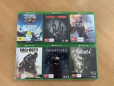 $35 • Buy Xbox One 6 Game Bundle Inc Fallout 4, COD Advanced Warfare, BF 1, Injustice 2