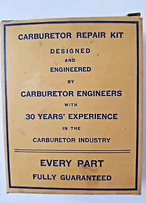 Vintage Carburetor Repair Kit Box For Display • $14.95