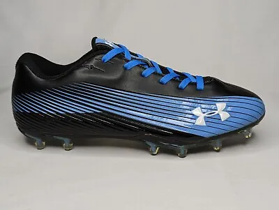 Under Armor Men's 13 Blue Black Cleats Football Softball Baseball 1219119043 • $19.99