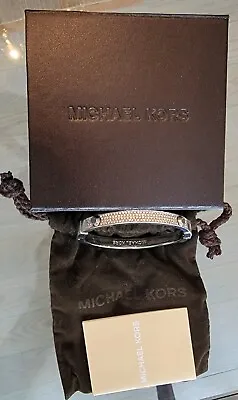 NEW- $145 MICHAEL KORS Crystal Pave Astor Stud Bangle Bracelet • $50