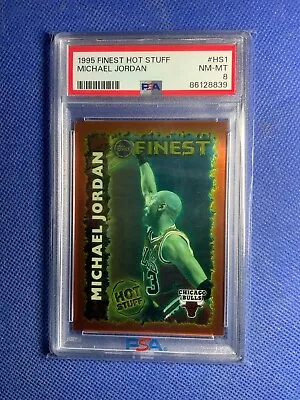 1995 Topps Finest Hot Stuff Michael Jordan #HS1 PSA 8  • $65