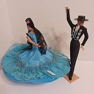 Vintage Marin Chiclana Spanish Lady & Man Flamenco Dancers Figures  Spain 10  • $45