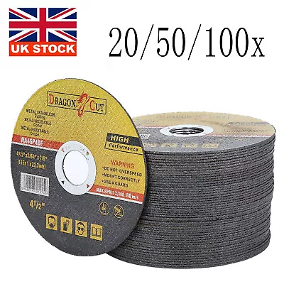 20/50pcs Ultra Thin Metal Cutting Discs Steel Grinding For 115mm Angle Grinder • £5.38