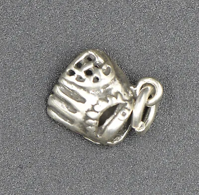 Vintage Baseball Glove Sterling Silver Charm For Charm Bracelet • $9.99