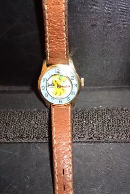 Vintage 1971 Mattel  Barbie  Swiss Made Wind Up Blue Face Watch! It Works! • $35