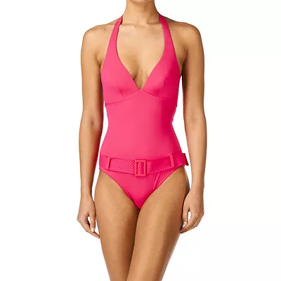 Huit Acapulco Loco Papaye Halter Padded Swimsuit Size 32c/10c New W/ Tags • $19.20