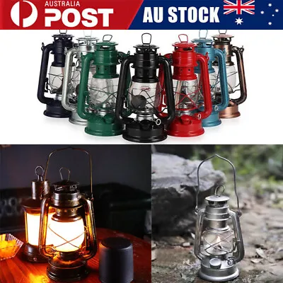 Retro Oil Lantern Lamp Kerosene Paraffin Hurricane Light Outdoor Camping Light • $18.43