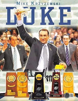 Duke Mike Krzyzewski Authentic Signed 8.5x11 Photo Autographed BAS #BM01933 • $119.99