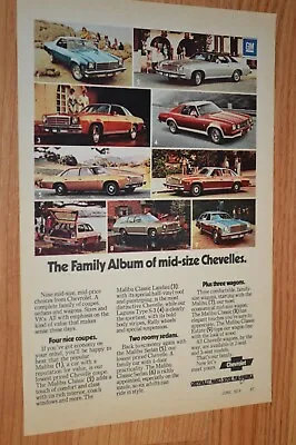 ★★1974 Chevy Chevelle Original Vintage Advertisement Print Ad 74 • $9.99