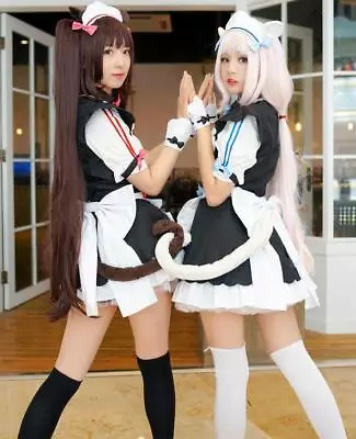 Nekopalive Nekopara Game Cosplay Lolita Dress Maid Costume Costume Uniform Cat • $71.40