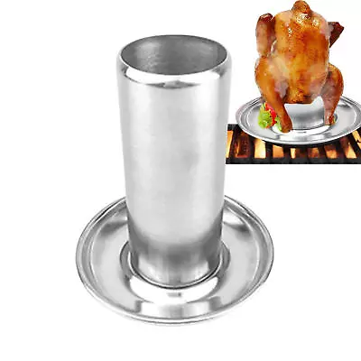 Stainless Steel Beer Can Chicken Holder Rack Vertical Chicken Roaster Rack • $15.83
