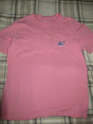 Euc Vineyard Vines Coral Whale Short Sleeve T-shirt Girls 12 14 Free Ship US • $15.99