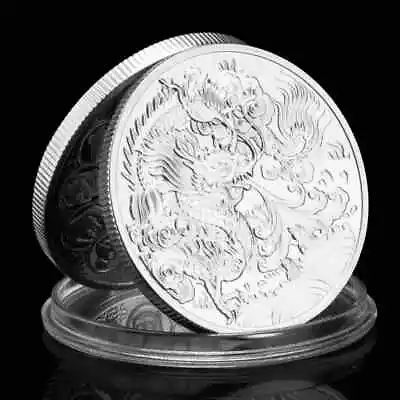 12 Constellations Zodiacs Tai Chi Lucky Coin Dragon Commemorative Coin • $8