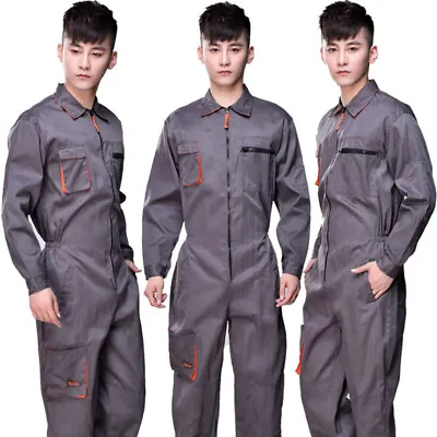 £35.99 • Buy Workwear Mens Overalls Suit Coveralls Mechanics Boilersuit Repair Work Clothes