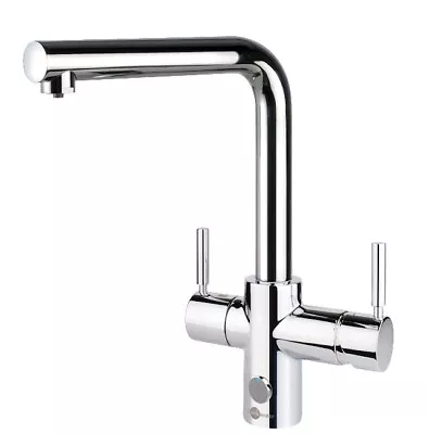 Insinkerator 4-in-1 Touch Boiling Water Tap With NeoTank - L-Shaped In Chrome • £850