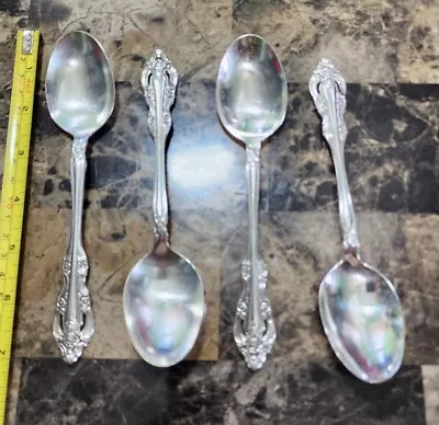 L@@k!👌 Lot Of 4 Vtg 1965 Silver Artistry Silverplated Place/ Oval Soup Spoons  • $19.99