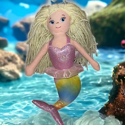 Cuddle Barn Plush Toy Doll With Ocean Sound Shirley The Mermaid Blonde 12” • $14.99