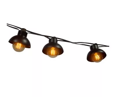 8-ct. G50 Rustic Style Metal Indoor / Outdoor String Lantern Lights  • $34