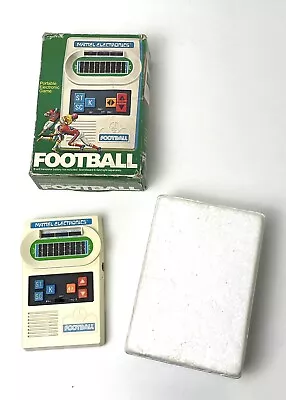 Vintage 1977 Football Mattel Handheld Game Portable Electronics W/ Box *VIDEO* • $134.99