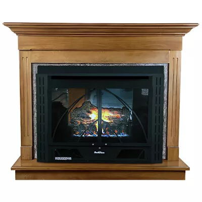 Buck Stove 34 ZC Contemporary Vent-Free NG/LP Gas Fireplace W/ Blower & Mantel • $2794.90