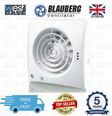 £121.99 • Buy Blauberg Calm Extractor Fan Low Noise Quiet Bathroom 4  100mm 5  125mm 6  150mm