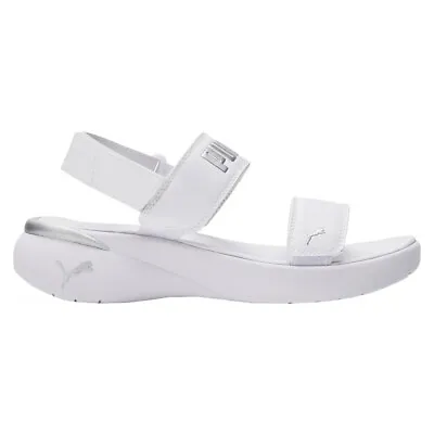 Puma Lily Sling Back  Womens White Casual Sandals 386331-03 • $28.15