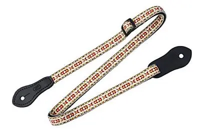 Levy's Leathers .5 Jacquard Weave Mandolin/Ukulele Strap With Dual Leather Strap • $19.24