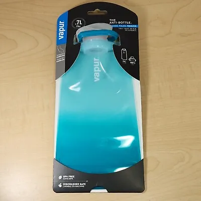 VAPUR The Anti-Bottle Collapsible Water Bottle .7L/23oz TEAL • $7.90