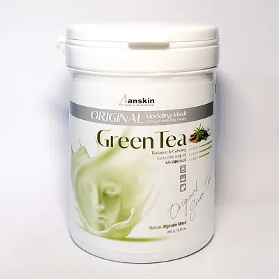 Anskin Original Green Tea Modeling Mask Pack 240g  Calming Moisturizing K-Beauty • $24.89